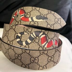 Gucci King snake belt